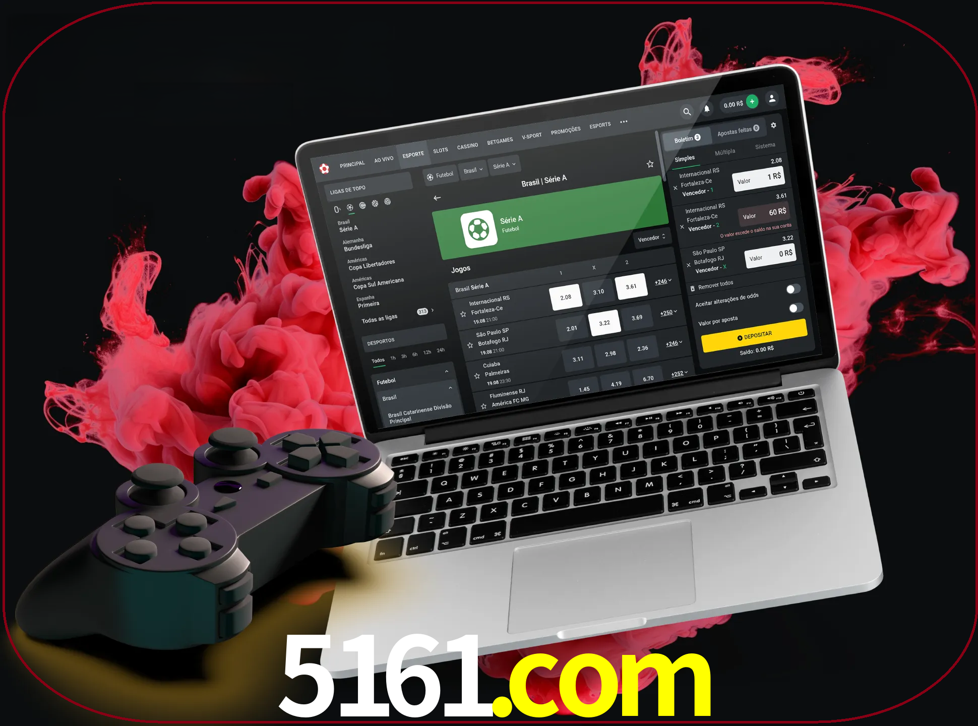 Visite a secção especial de jogos de vídeo em 5161 para descobrir em que jogos pode apostar e ganhar muito dinheiro.